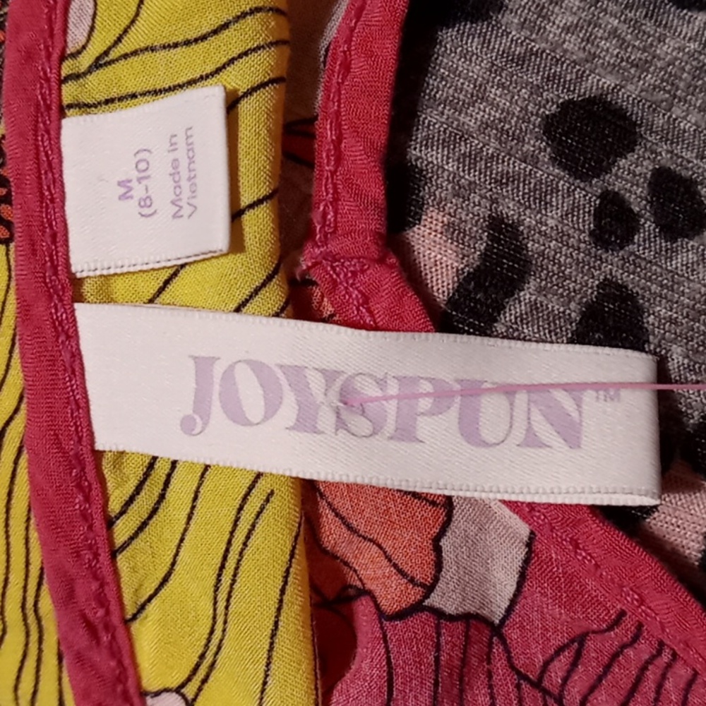 Freebie Gorgeous Joyspun Medium(8-10) Pink Floral Batwing Airy Sexy Nightgown - Picture 8 of 9
